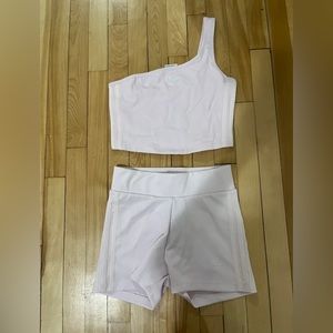 Adidas pink Tennis Luxe set (tank + shorts)